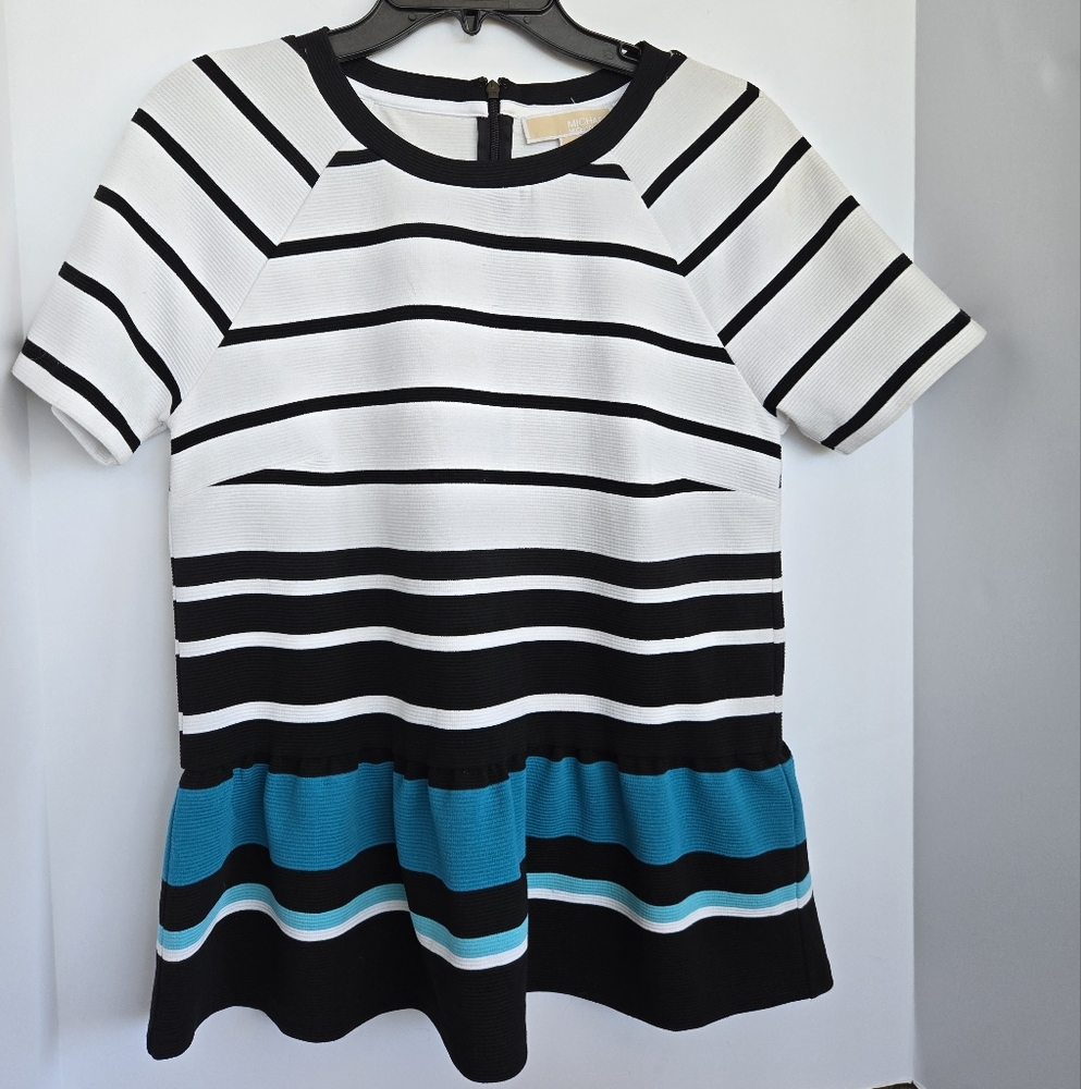 Michael Kors M Striped Top White/Blue